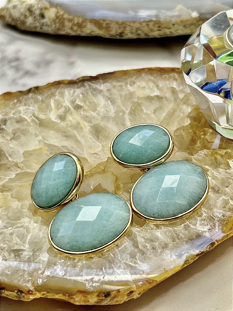 Brinco Festa Quartzo Verde