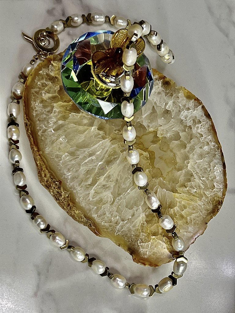 Colar Banho Ouro 18k Perola Barroca