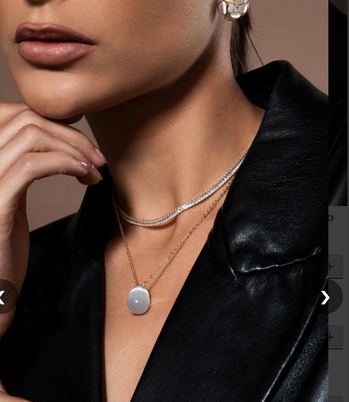 CHOKER ZIRCONIA RIVIERA 30+15CM