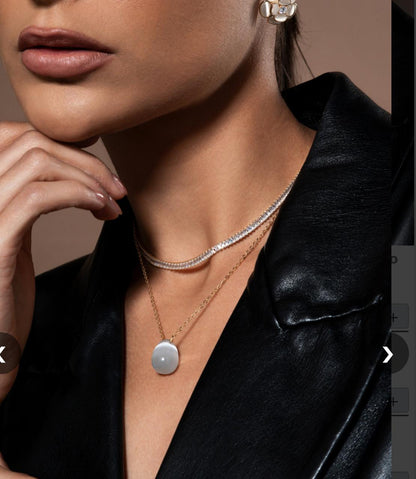 CHOKER ZIRCONIA RIVIERA 30+15CM