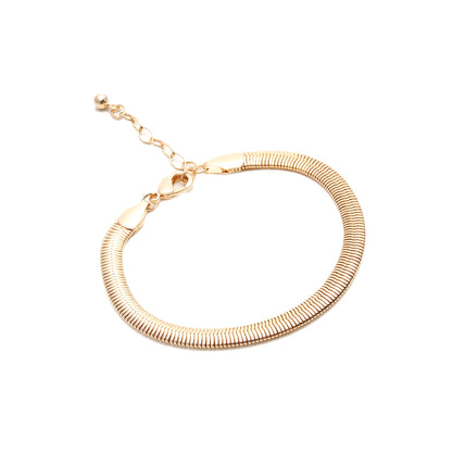 Pulseira Lisa Banho Ouro 18K