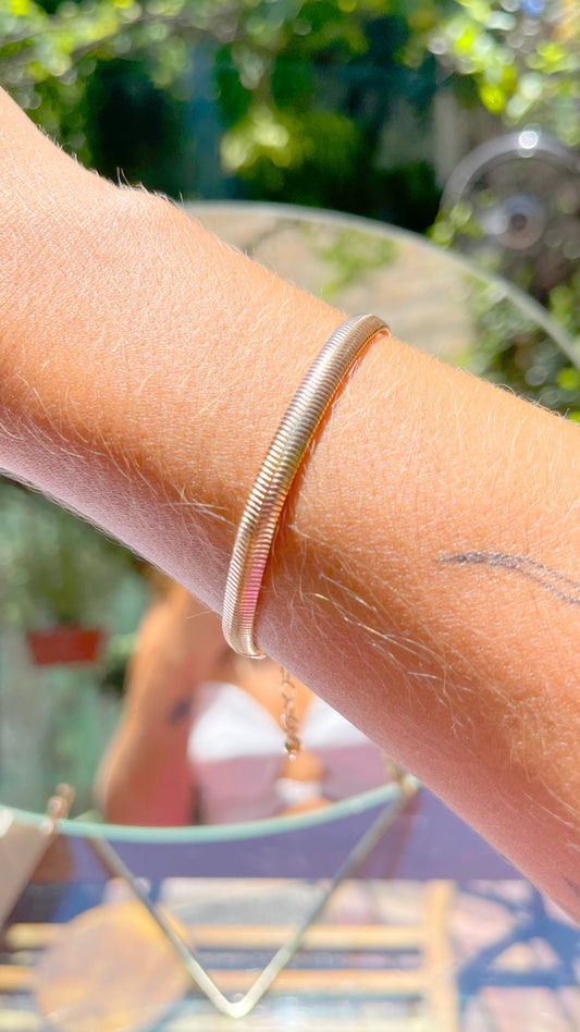 Pulseira Lisa Banho Ouro 18K