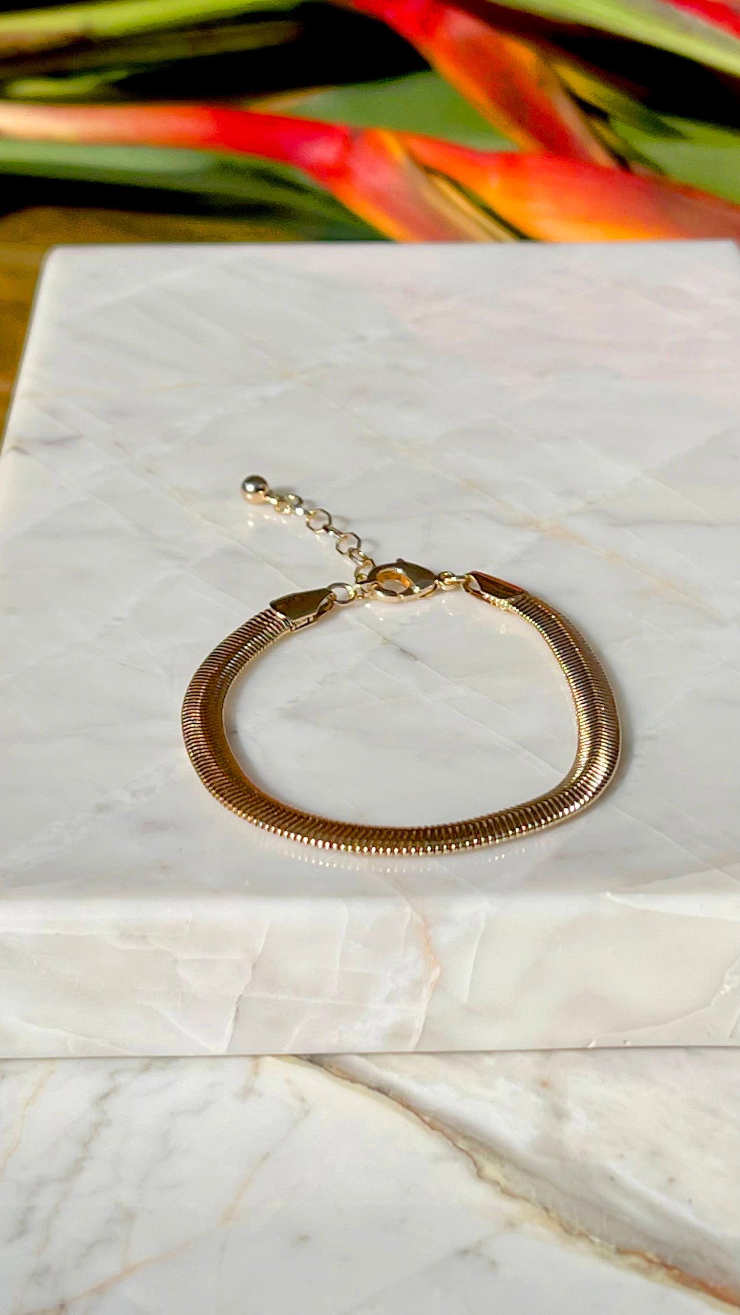 Pulseira Lisa Banho Ouro 18K