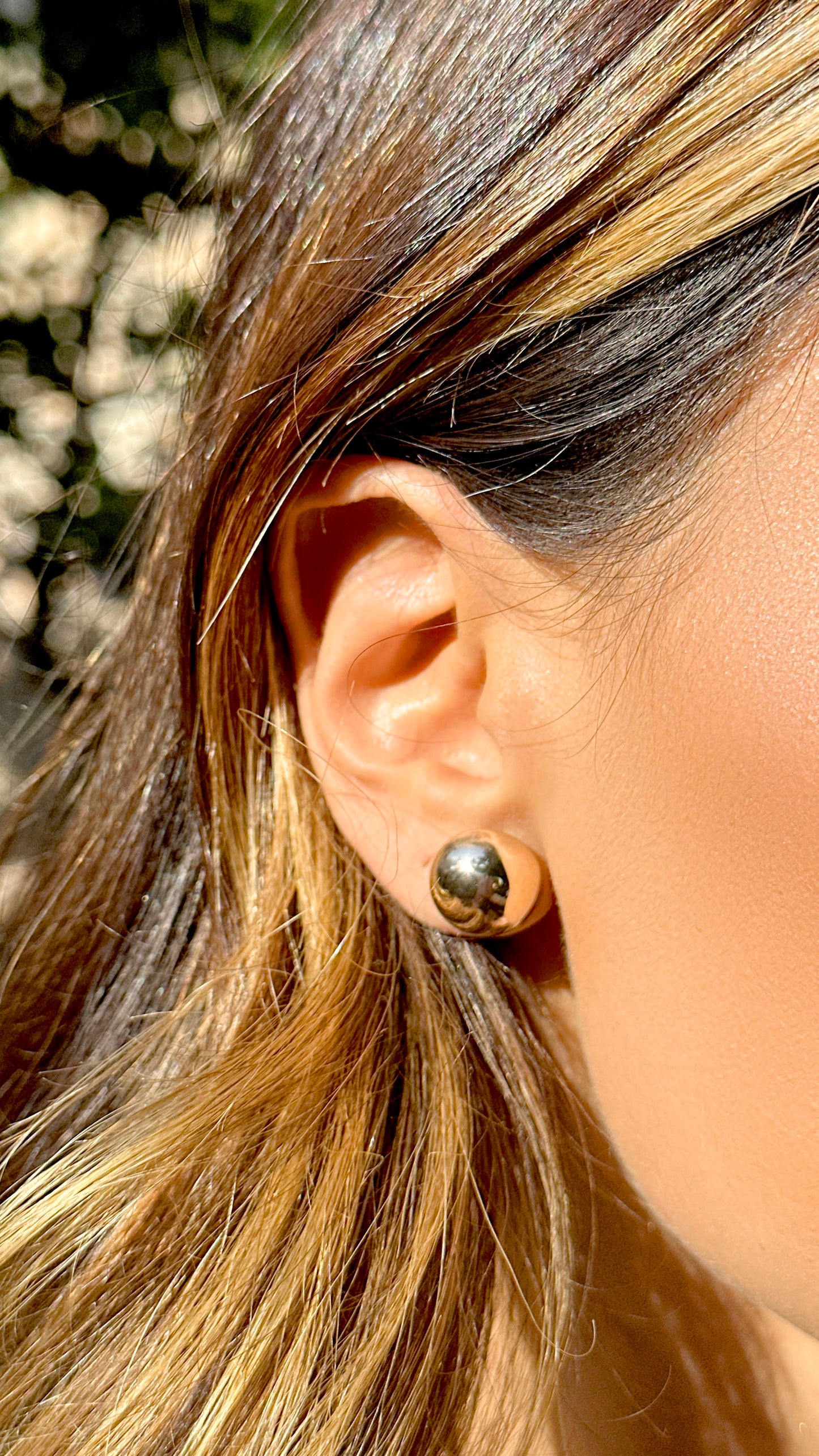 Kit Brincos Bola Meia Lua com 2 Pares - 10mm-14mm-Banho de Ouro 18K