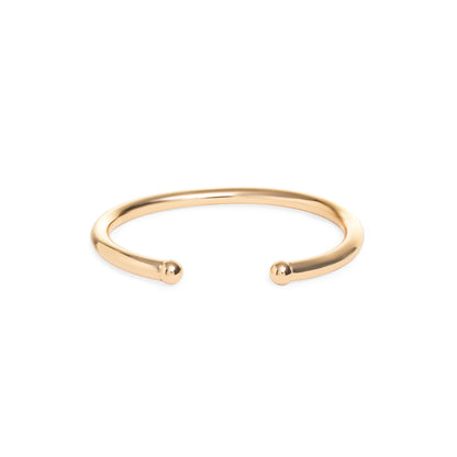 Pulseira Bracelete Liso Aro 5mm Banho de Ouro 18K