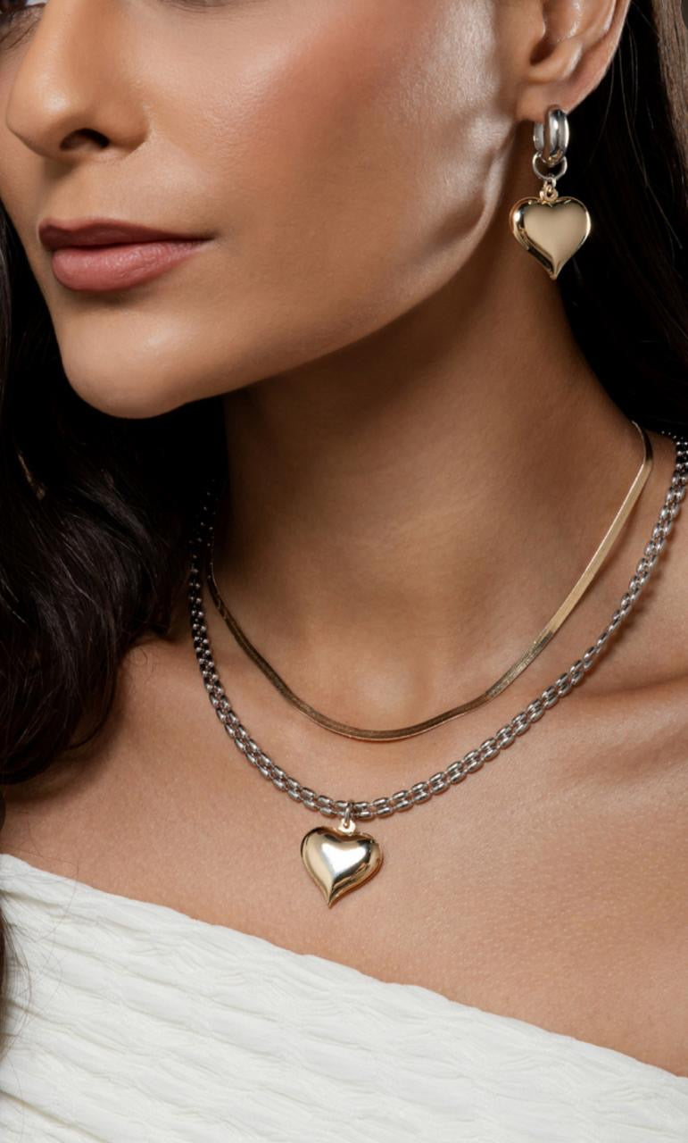 CONJUNTO DUO CORAÇÃO 42+5CM