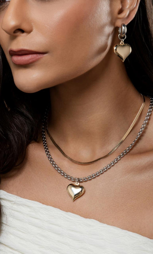 CONJUNTO DUO CORAÇÃO 42+5CM