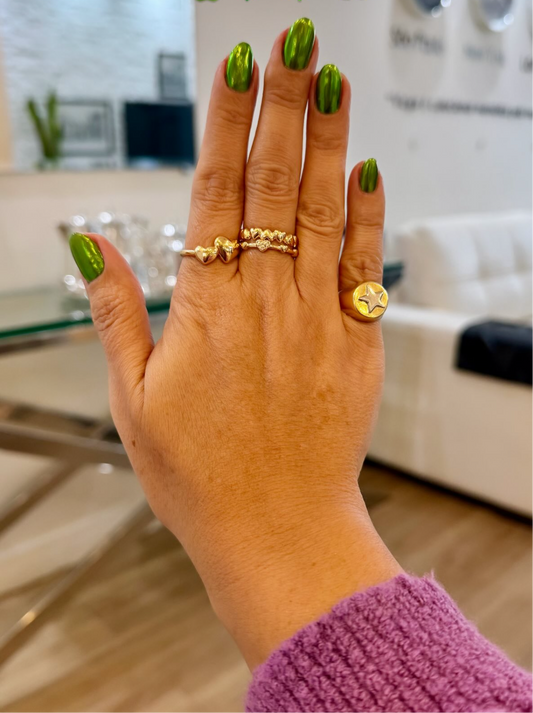 ANEL ALIANÇA CORAÇÃO ZIRCONIA