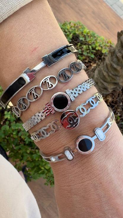 PULSEIRA BRACELETE INOX L-V