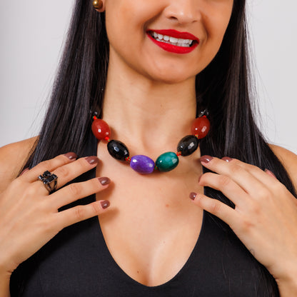 Colar Pedrita Multicor