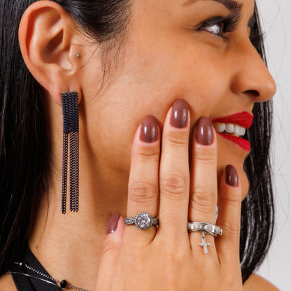 Anel Solitário Zircônia Branca