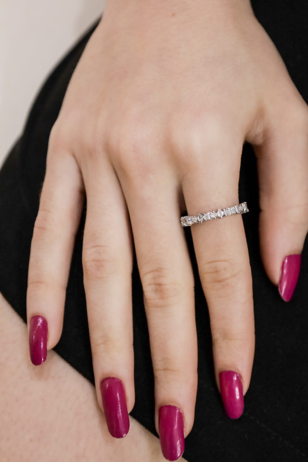 Anel Aliança Zircônia Branca