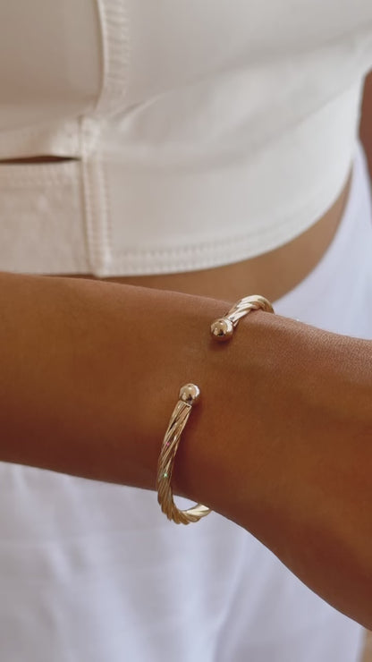 Pulseira Bracelete Banho Ouro 18K