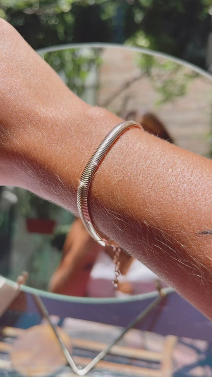 Pulseira Lisa Banho Ouro 18K