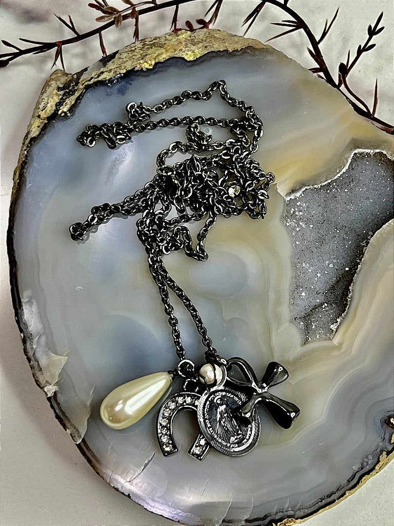 Colar Corrente Amuletos da Sorte