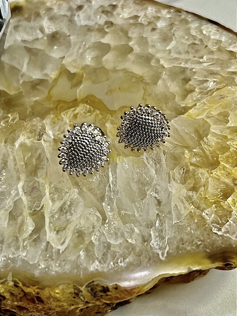 Brinco Coração Mini Zircônia