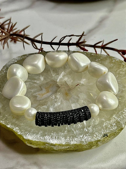 Pulseira Pérolas Água Doce