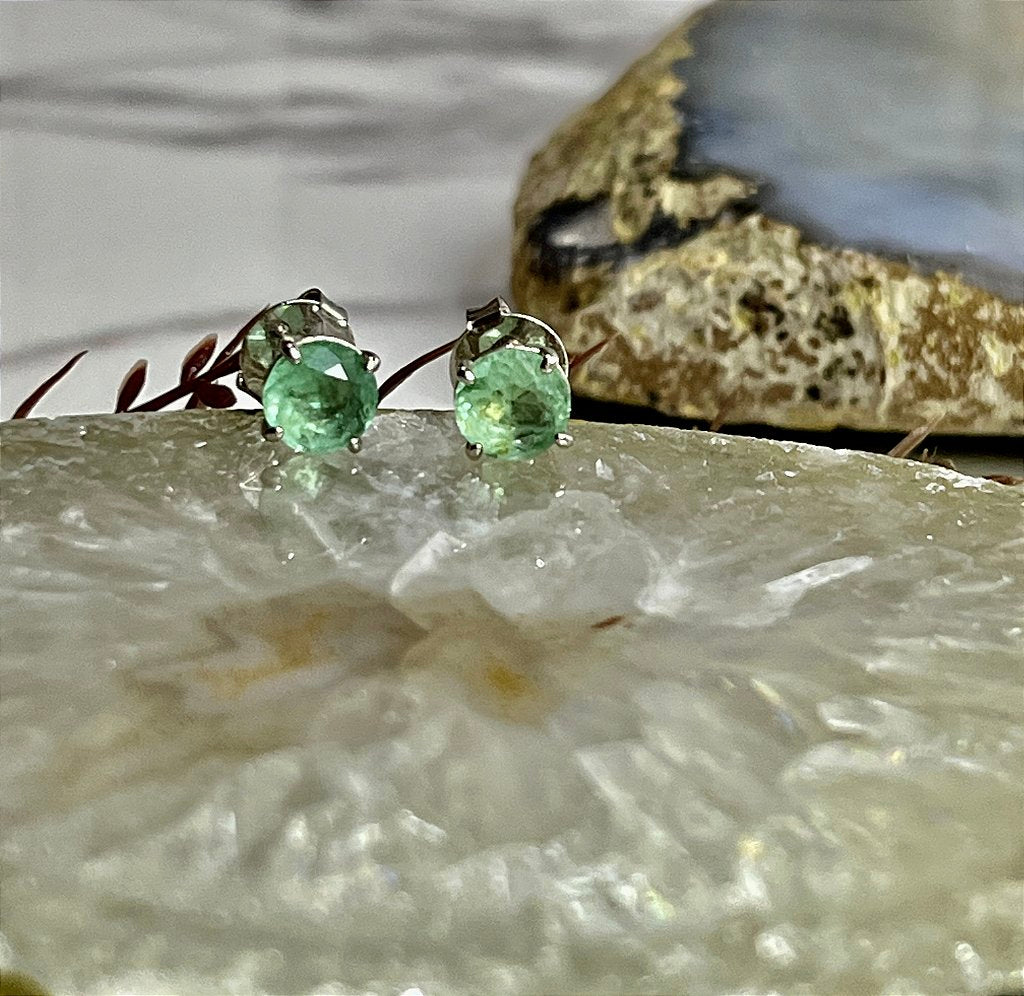 Brinco Solitário Turmalina Fusion