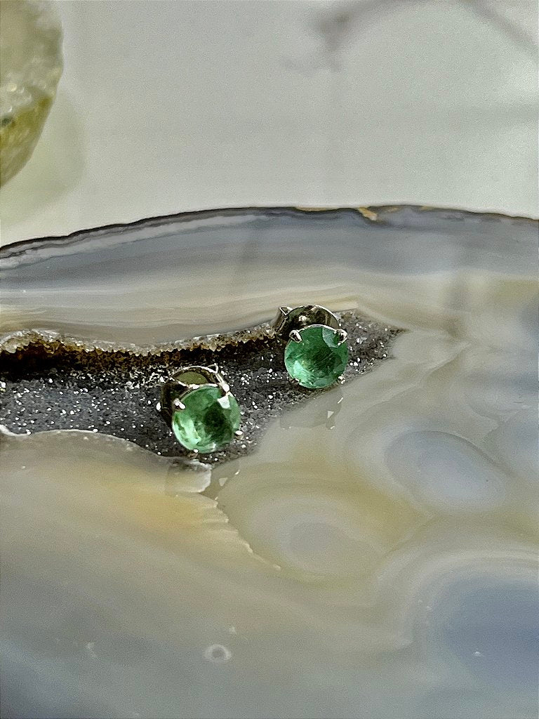 Brinco Solitário Turmalina Fusion