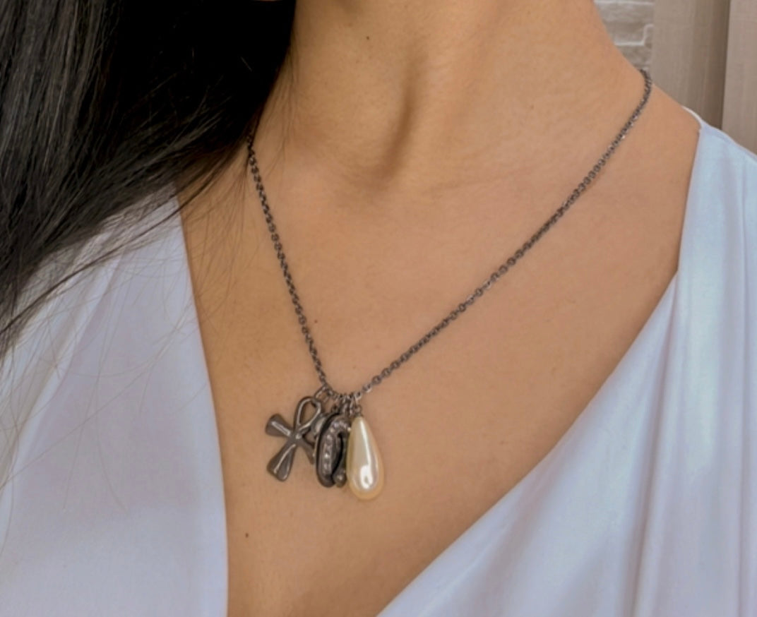 Colar Corrente Amuletos da Sorte