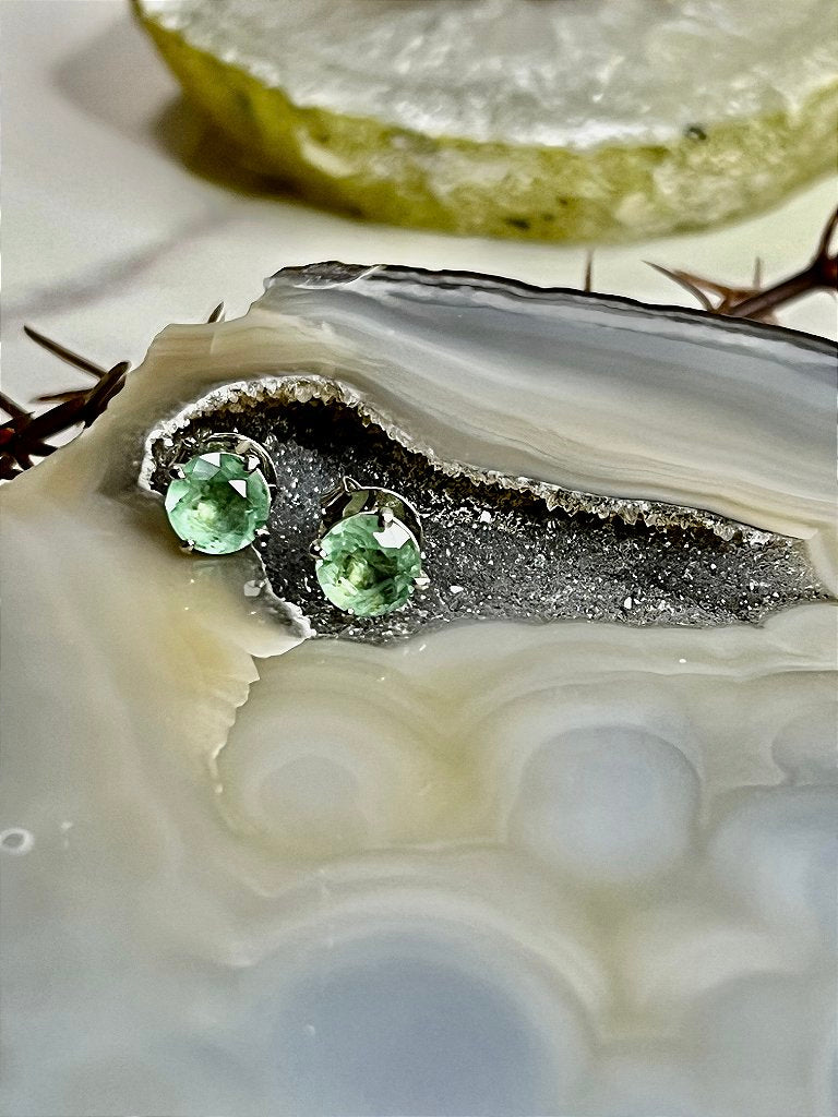 Brinco Solitário Turmalina Fusion