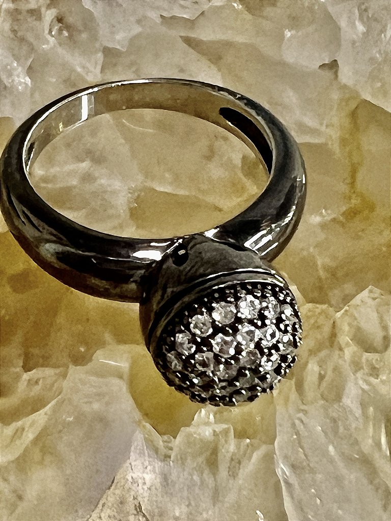 Anel Solitário Zircônia Branca