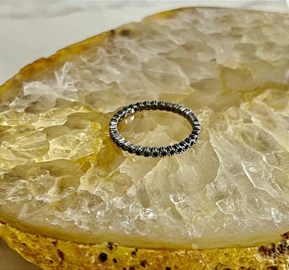 Anel Aliança Zircônia Verde