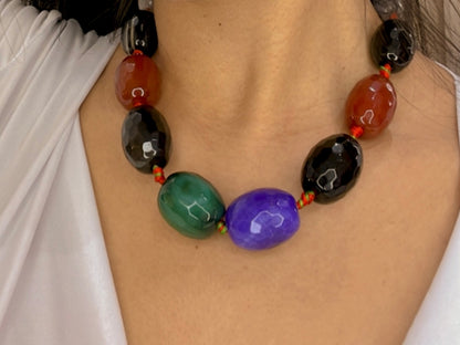 Colar Pedrita Multicor