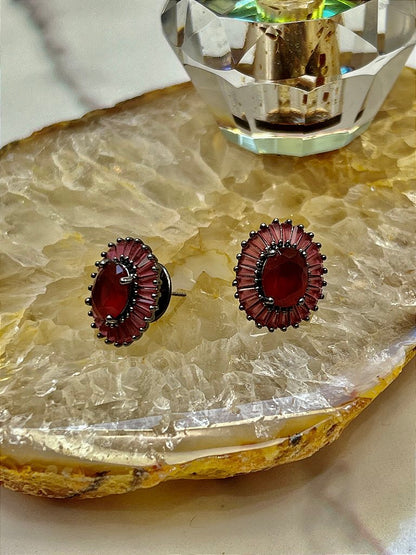 Brinco Zircônia Rubi